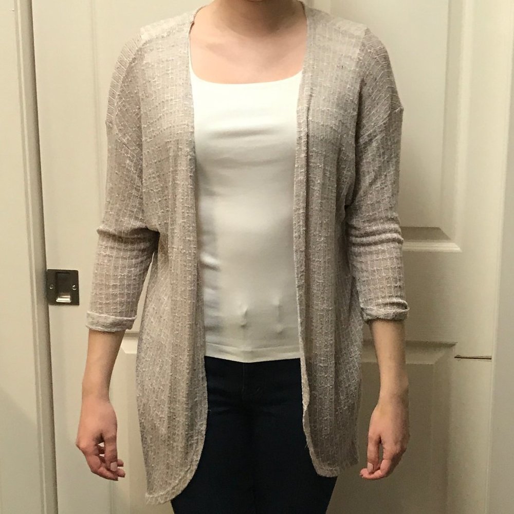 Cream Knit Cardigan